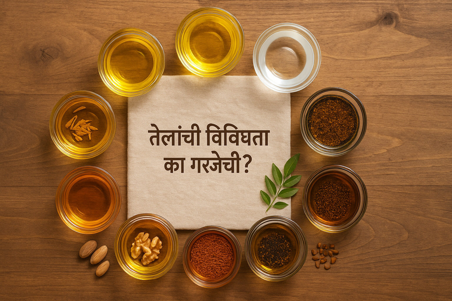 विविध खाद्यतेलांचा समतोल वापर — का आणि कसा?